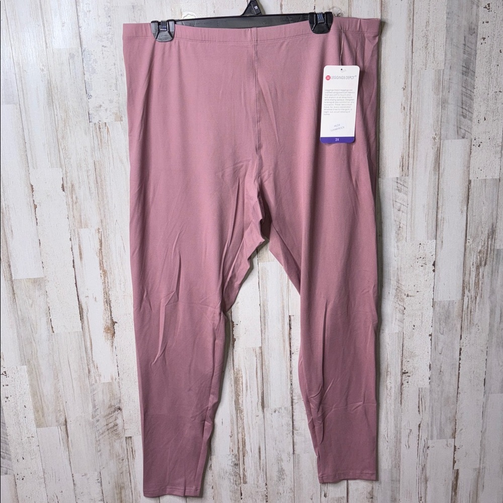 Leggings Depot Mauve Leggings Size 2X